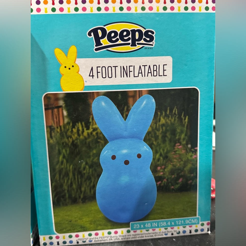 Peeps 4-Foot Inflatable Bunny - Picture 5 of 6